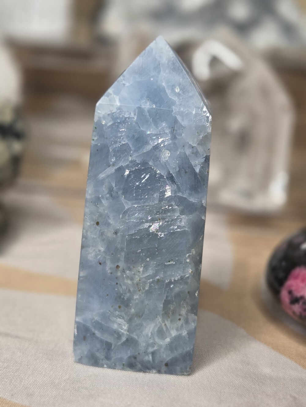 Blue Celestite Tower Crystal A